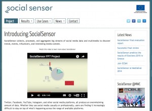 Die Software SocialSensor beobachtet auf Twitter die Posts besonders glaubwürdiger Akteure. Bild: Screenshot socialsensor.eu