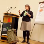 Jessica Schober bei der Pitchveranstaltung im Oktober 2016