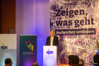 Im Bild: NR Konferenz Hamburg 2023 Copyright: Nick Jaussi / Netzwerk Recherche Im Bild: NR Konferenz Hamburg 2023 Copyright: Nick Jaussi / Netzwerk Recherche