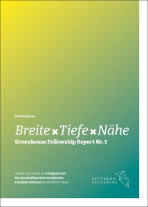 Cover des Greenhouse Reports Nr. 1